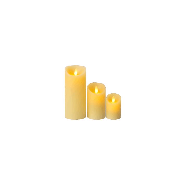 Trio de bougie LED