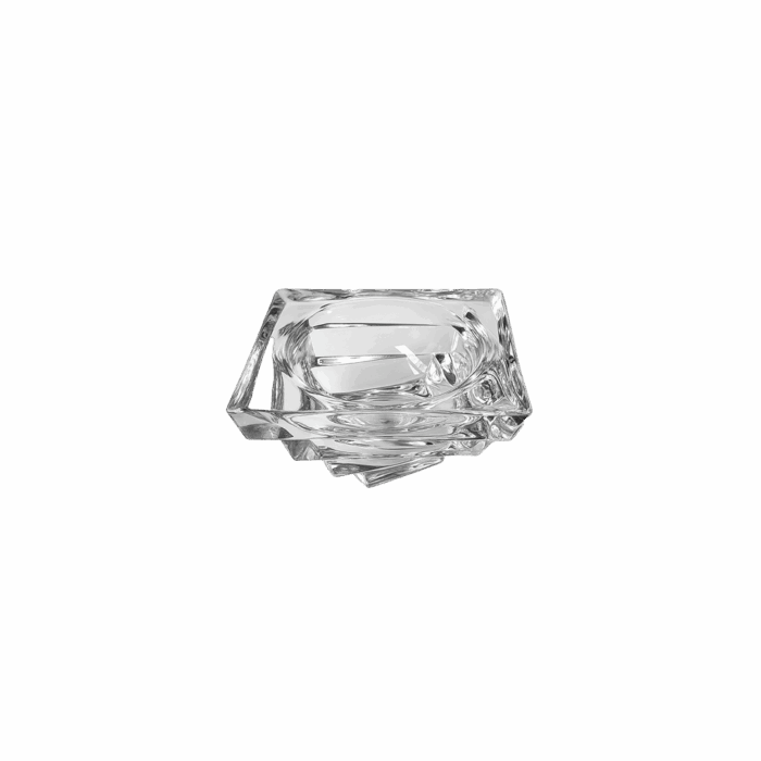 Bougeoir pyramide en verre