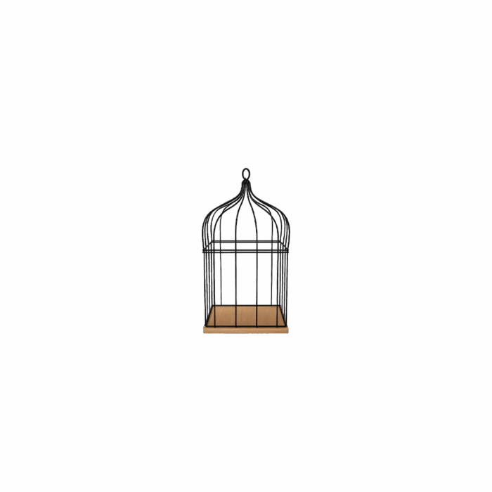 Cage décorative noir